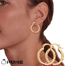 Non-Allergenic Round Hoop Gold