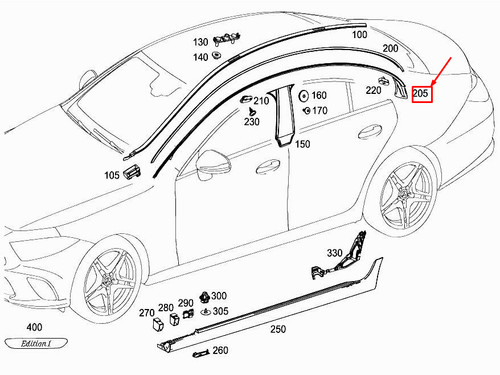 Mercedes benz cls c257 right - cls,