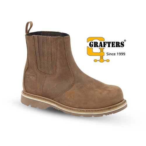 Mens grafters safety boots - safety,