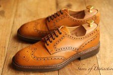 Loake 1880 Chester Tan Leather Derby Brogue Shoes Mens UK 7 F US 8 EU 41