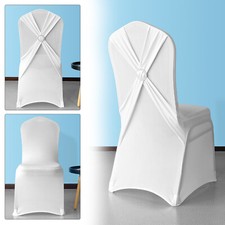 Top Quality White Chair Covers for Wedding Venue Event Seat Decoration Slipcover