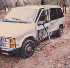 Vintage Polaroid Photo Van Car