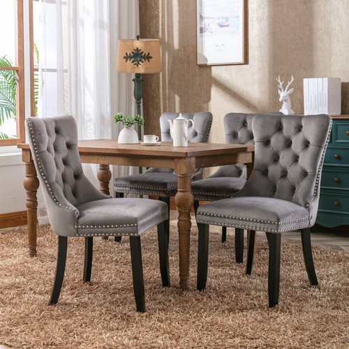 Premium velvet dining chairs - premium,