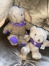 Vintage Cadbury’s Chocolate Lover Promotional Miniature Teddy Bear & Bunny