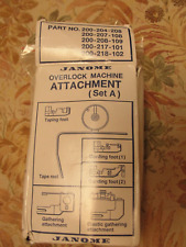 JANOME OVERLOCK MACHINE ATTACHMENT (SET A)