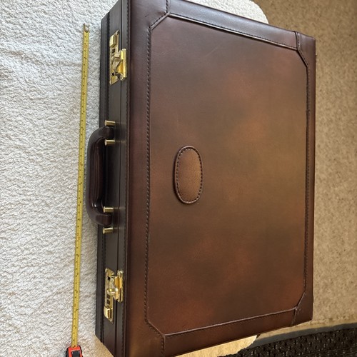 Vintage faux leather attache - vintage,