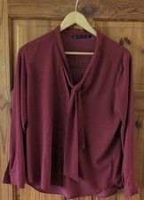 Ladies Fashion Zara Basics Lightweight Blouse Size Medium Excellent Condition