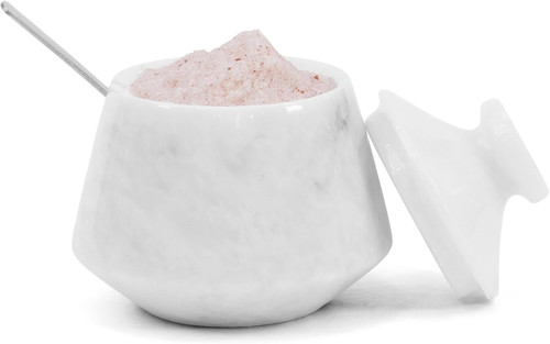 Marble tumbler salt cellar - marble,