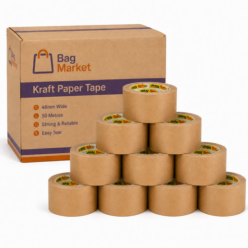Brown kraft paper parcel tape - paper,