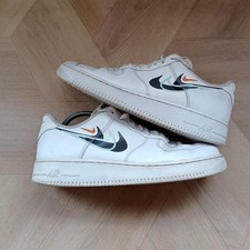 Men's Nike Air Force  1 One Trainers White UK 10 ten Low FN7807-100 Sneaker Shoe