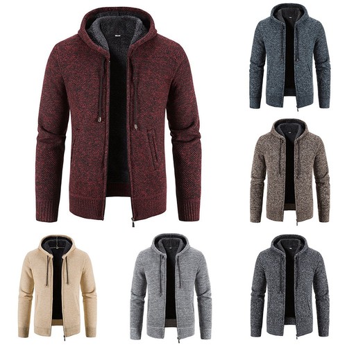 Mens long trench - mens, knit