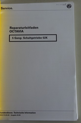 Skoda octavia workshop manual - skoda,