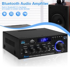 600W bluetooth Stereo Amplifier Amp HIFI Audio Radio 2CH USB AUX FM Car Home UK