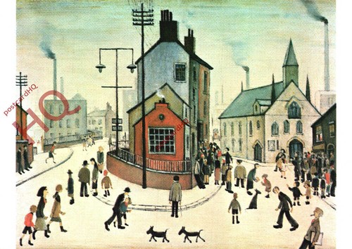 Picture postcard lowry - picture, postcard:;l.s.