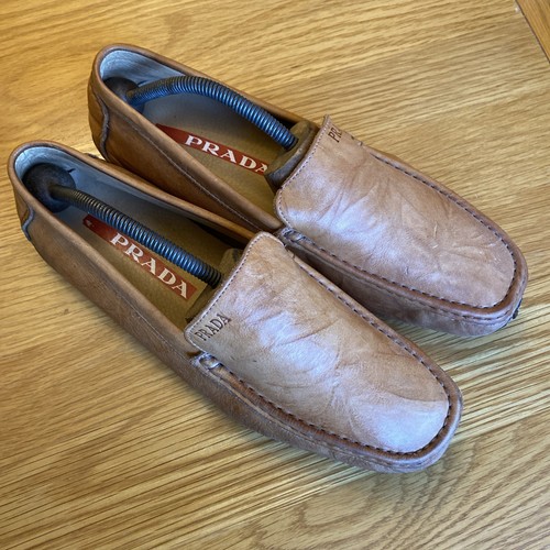 Prada tan brown - brown, leather