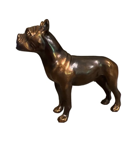 Vintage solid bronze - solid, dog