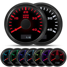 52MM Tachometer gauge 0-4000RPM Rev Counter Waterproof for Marine Boat Car Truck