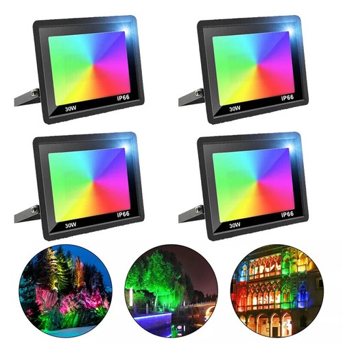 4pcs rgb led flood - flood, light