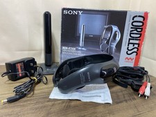 Retro Sony MDR-IF210K Cordless Stereo Headphones Black Infrared Wireless Audio 