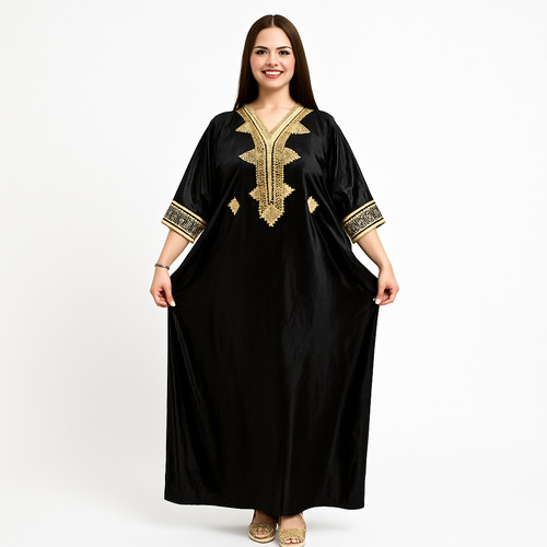 Black velvet moroccan - black,