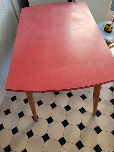 Mid century red formica topped - mid,