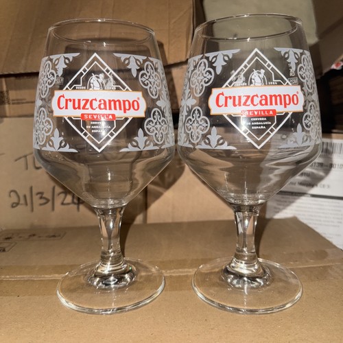 Cruzcampo pint glasses m25 - 2x,