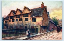 POSTCARD LEICESTER OLD TOWN HALL 1671 - RAPHAEL TUCK & SONS CHARLES E. FLOWER