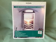 Flair stainless steel wall lantern MM18131 300x265x110mm Micromark