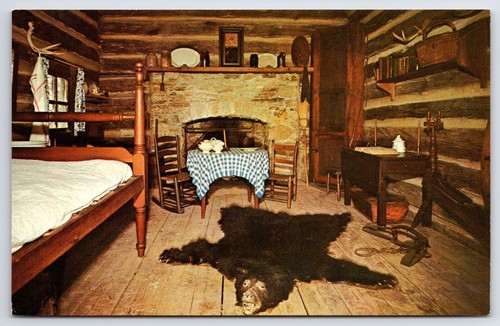 Postcard lincolns new salem - il,