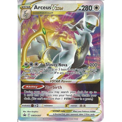 Swsh307 arceus black star - v,