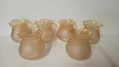 Vintage amber glass lamp - vintage,
