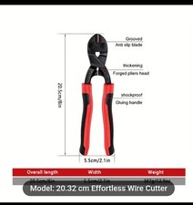 1pc YINGLANG Heavy-Duty Wire Cutters, Anti-Slip Edge, Multi-Functional...