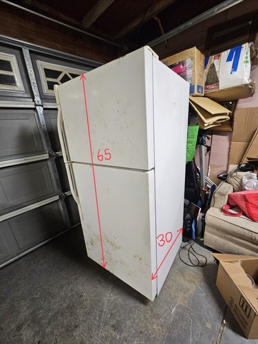 White top freezer refrigerator - white, top-freezer