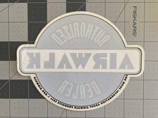 Airwalk Shoes - Vintage Skate Shop Window Sticker Sold Here Dealer - Large Blue