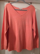 WHITE STUFF flamingo colour lightweight jumper.Size 18