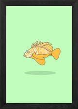 lion fish Framed Wall Art