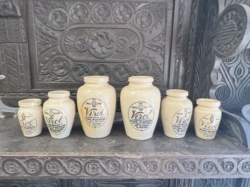 Antique virol jars lovely - 6,