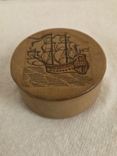 Vintage Leather Cufflinks