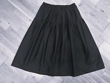 Black Cotton Petticoat Skirt