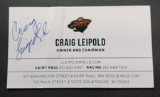 Craig leipold signed autograph - craig,