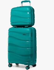 Kono Luggage Sets of 2 Piece Lightweight Polypropylene Hard Shell Suitcase Blue