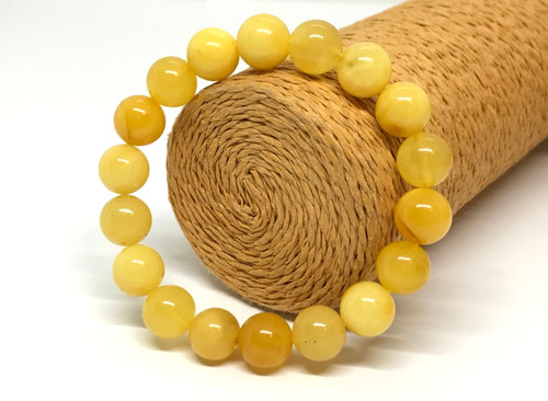 Amber bracelet natural round - amber,