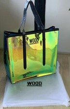Dsquared2 Wood Iridescent Designer Large Tote Bag / Shopper / Beach