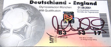 MICHAEL OWEN SIGNED TICKET