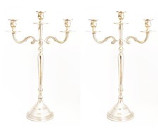 Polished Pair of Three Branch