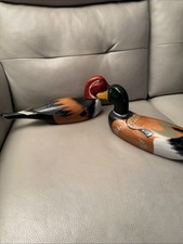 2x Vintage Handmade Wooden