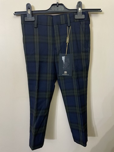 Boys navy tartan - navy, by