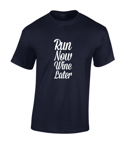 Run now wine later mens - wine,