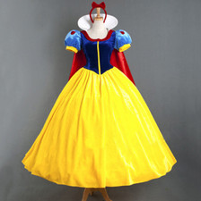 Adult Snow White Dress Cosplay Costume Disney* Princess Fancy Dress + Petticoat
