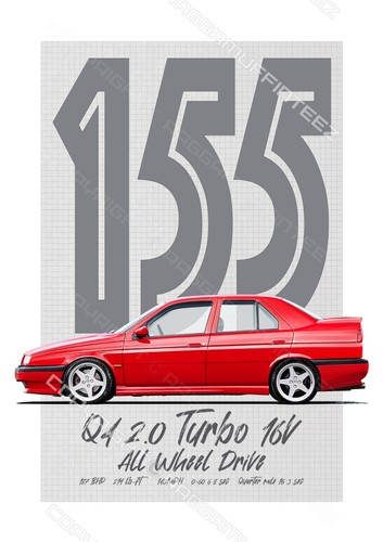 Alfa romeo 155 shirt - alfa, q4